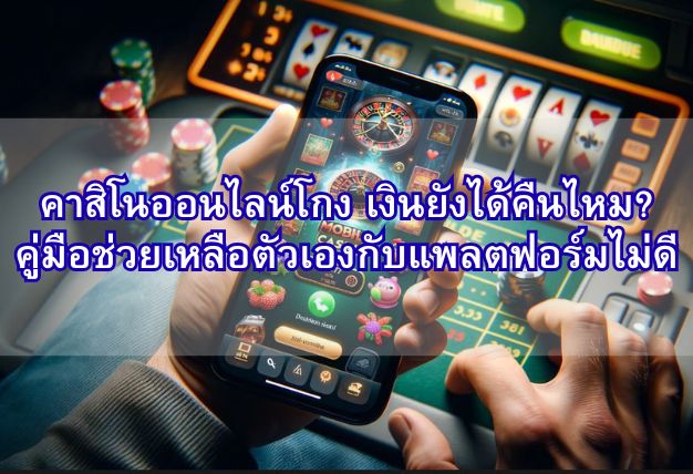 คาสิโนออนไลน์โกง เงินยังได้คืนไหม? คู่มือช่วยเหลือตัวเองกับแพลตฟอร์มไม่ดี